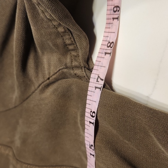 Lucky Brand Hunter Green Denim-like Blazer Small Military Jacket GUC - Picture 10 of 13